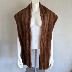 Genuine mink scarf